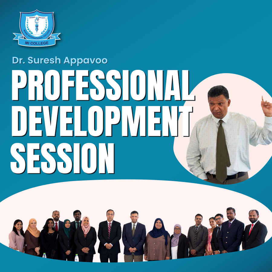 Professional development workshop conducted by renowned expert Dr. Suresh Appavoo