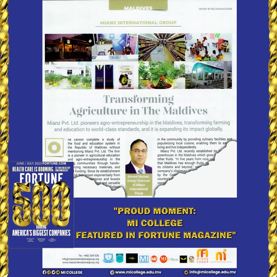 MI College Receives Global Recognition