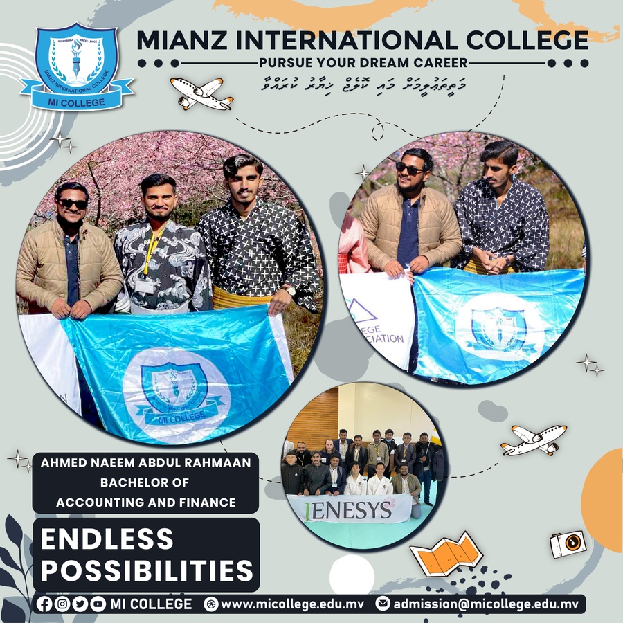 Representing MI College at Japan